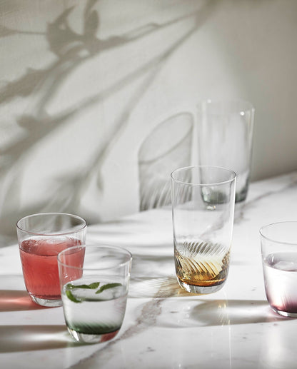 Garo High Drinking Glass - H15 cm - klart glass