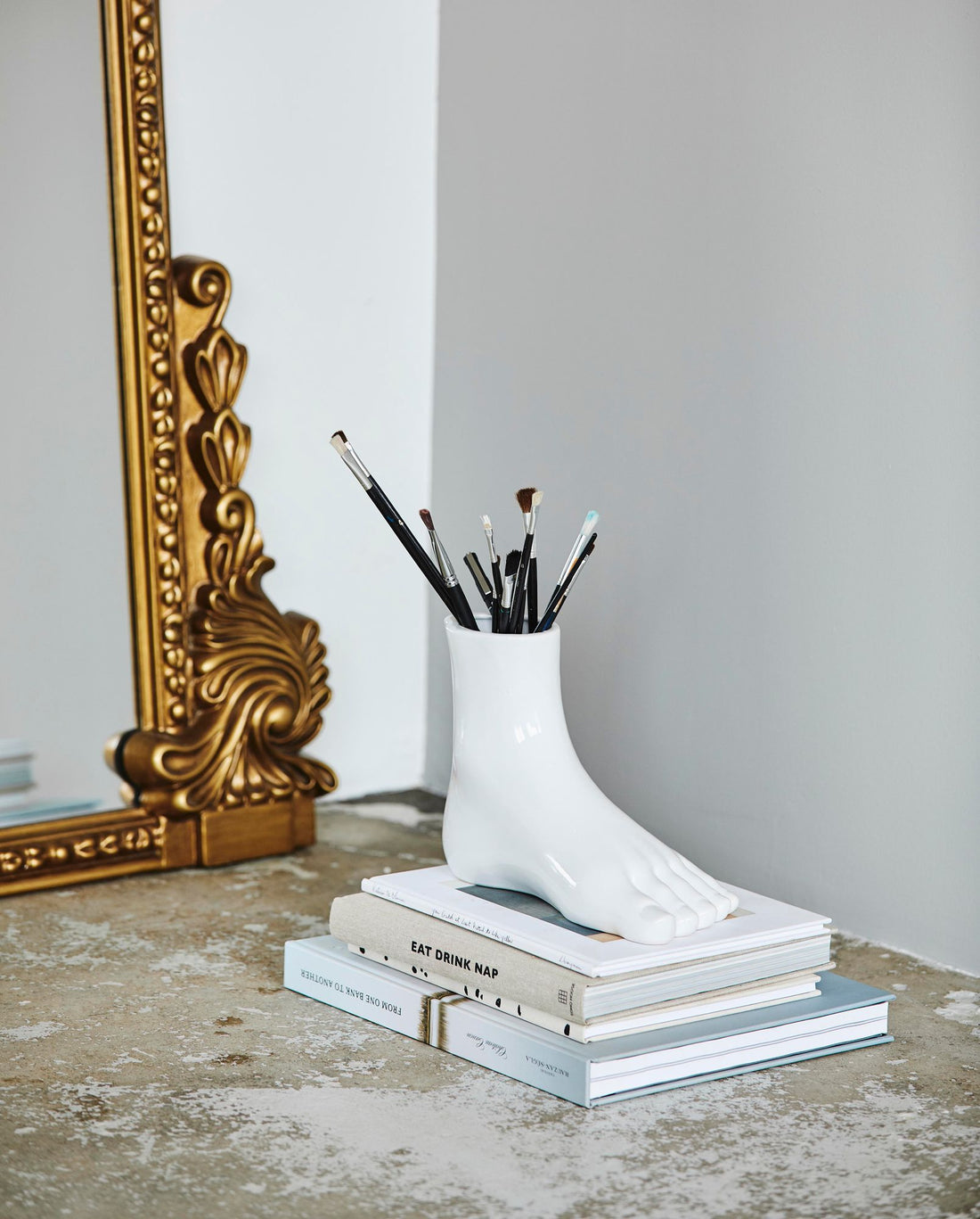 Aruba Vase i keramikk - H19,5 cm - hvit