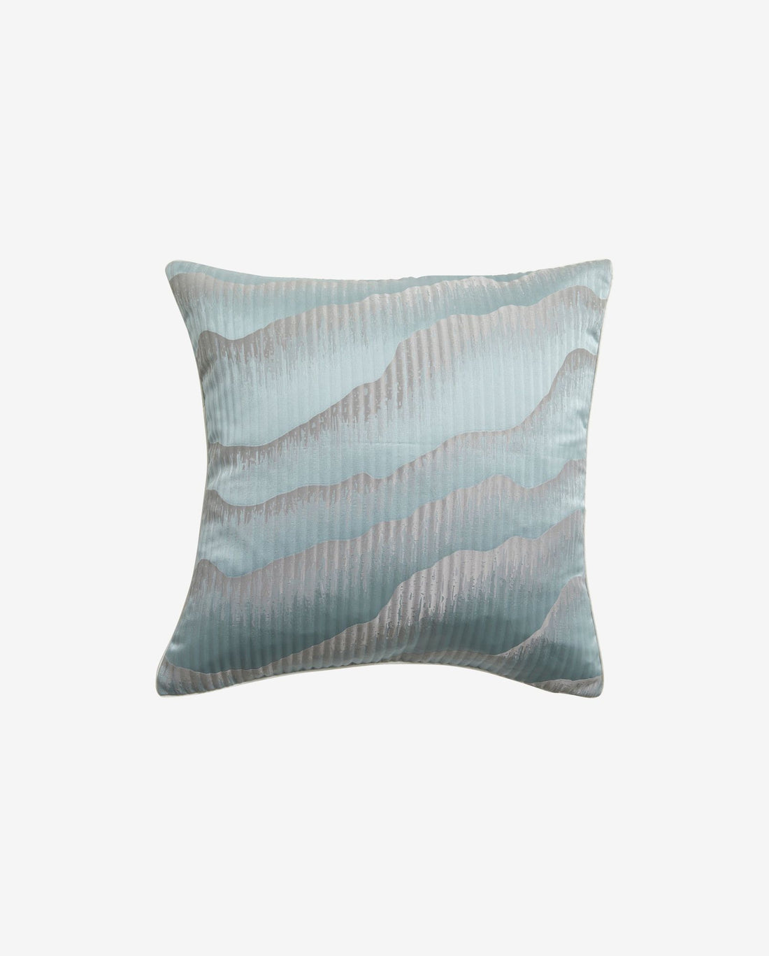Avior Pillow Cover in Satin - 45x45 - lyseblå/grå
