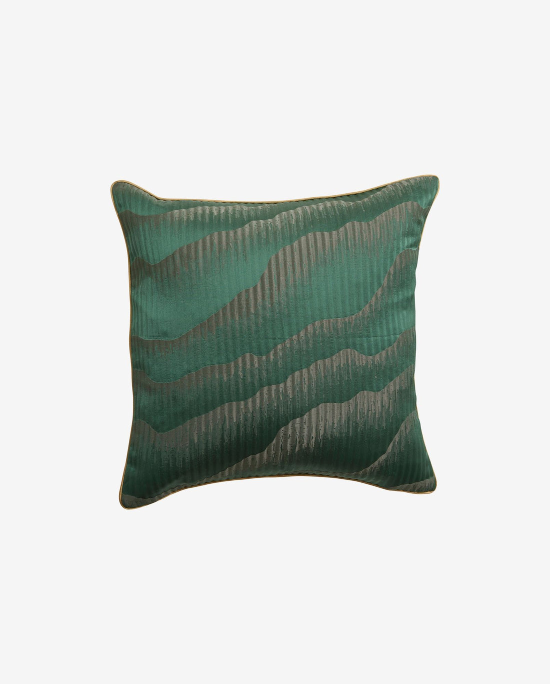 Avior Pillow Cover in Satin - 45x45 - Mørkegrønn