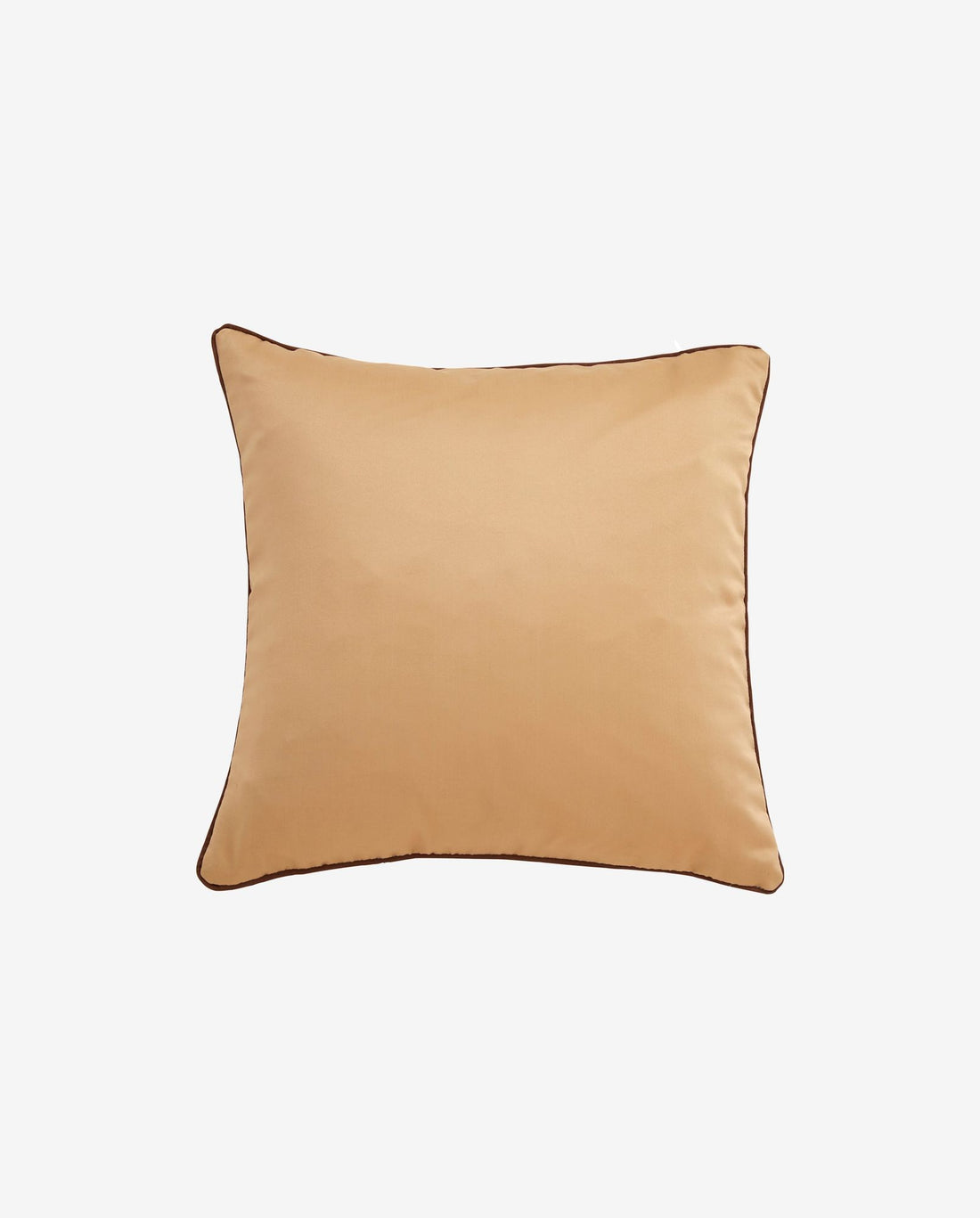 Ain putevar i satin - 50x50 - lysebrun