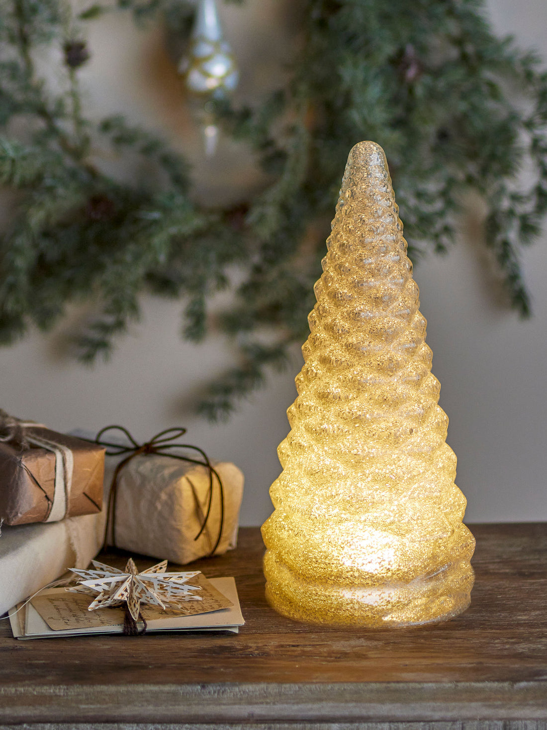 Bloomingville Emilius Deko -trær, sølv, resirkulert glass