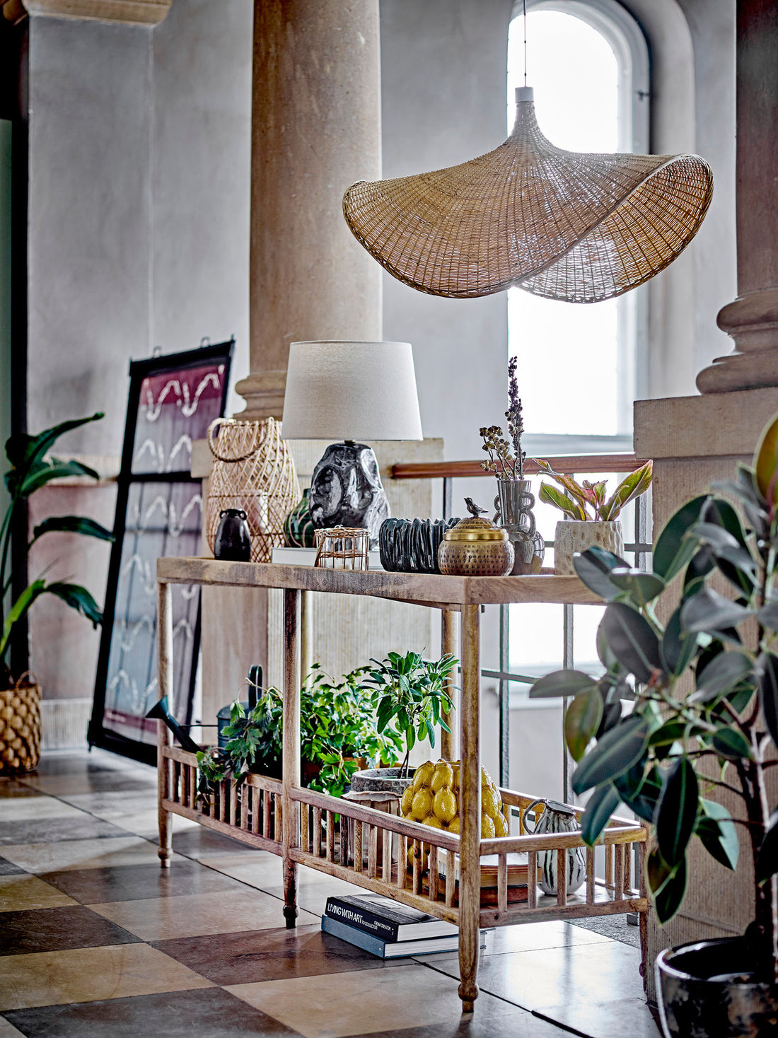 Kreativ samling limonvase, gul, steingods