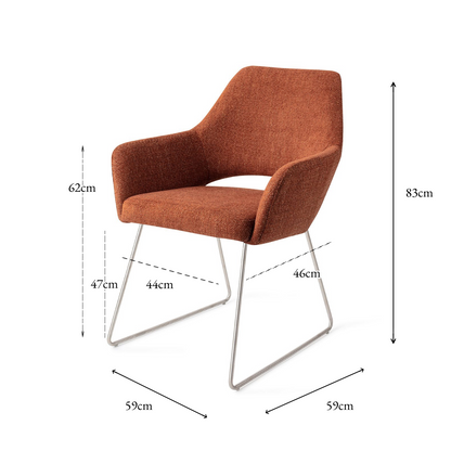 Yanai Dining Chair Tuscan Terra