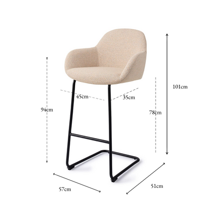 Kushi Bar Chair Trouty skjær