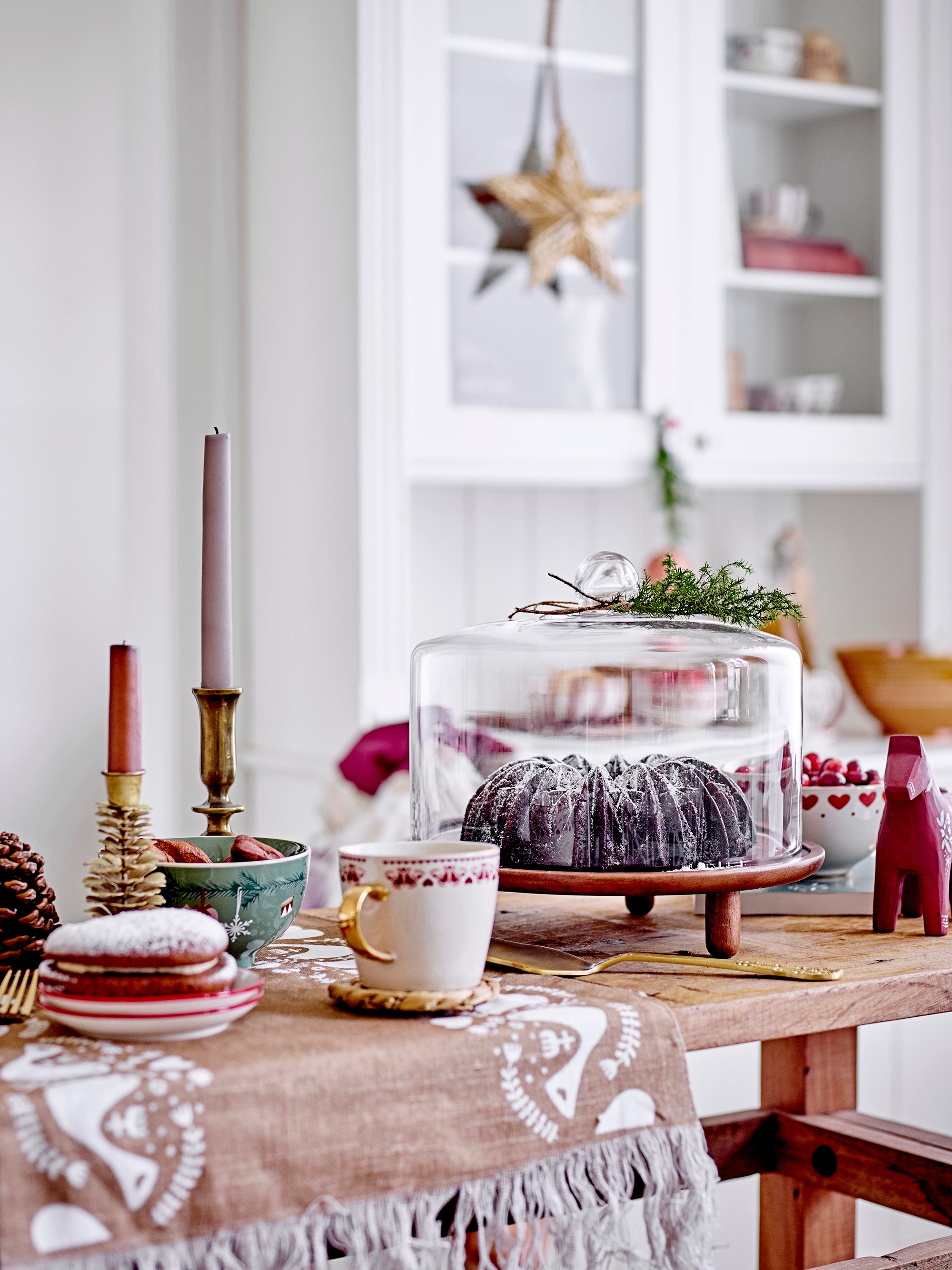 Yule Bowl, grønt, steingods