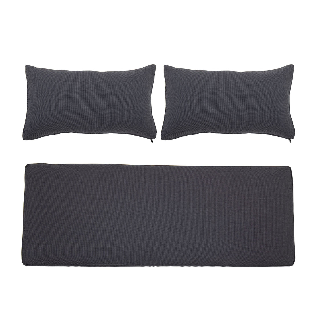 Bloomingville Pavone &amp; Mundo Cushion, Black, Polyester