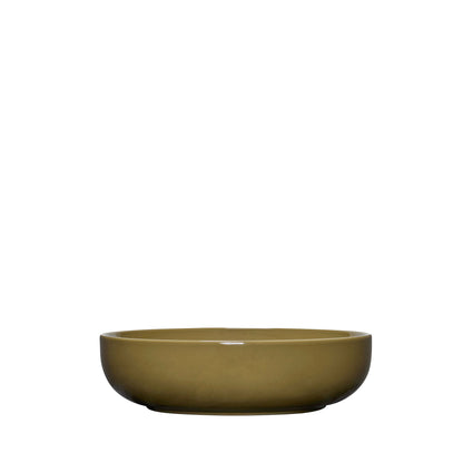 Hübsch Amare Bowl Medium Olive Green