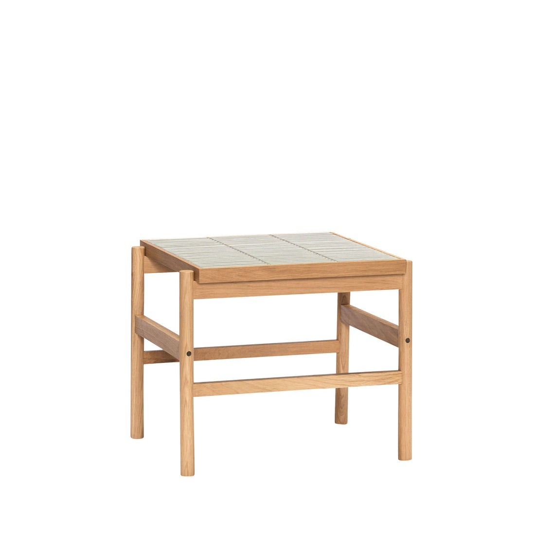 Flis Sidebord Mint/Naturlig - 45x50xh44cm