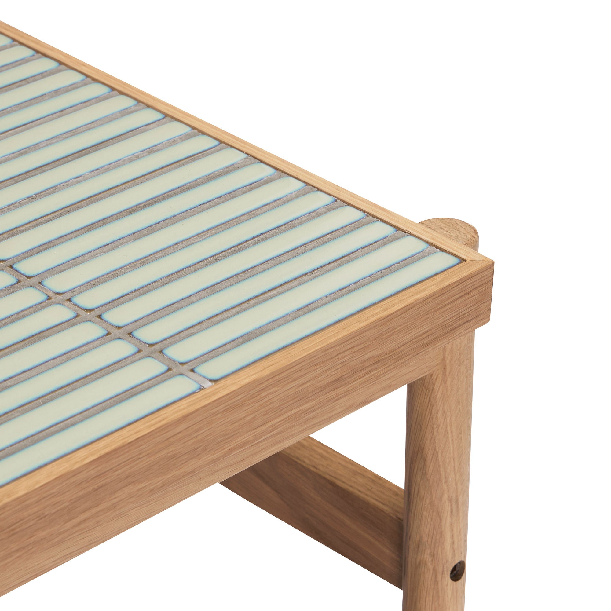 Flis Sidebord Mint/Naturlig - 45x50xh44cm