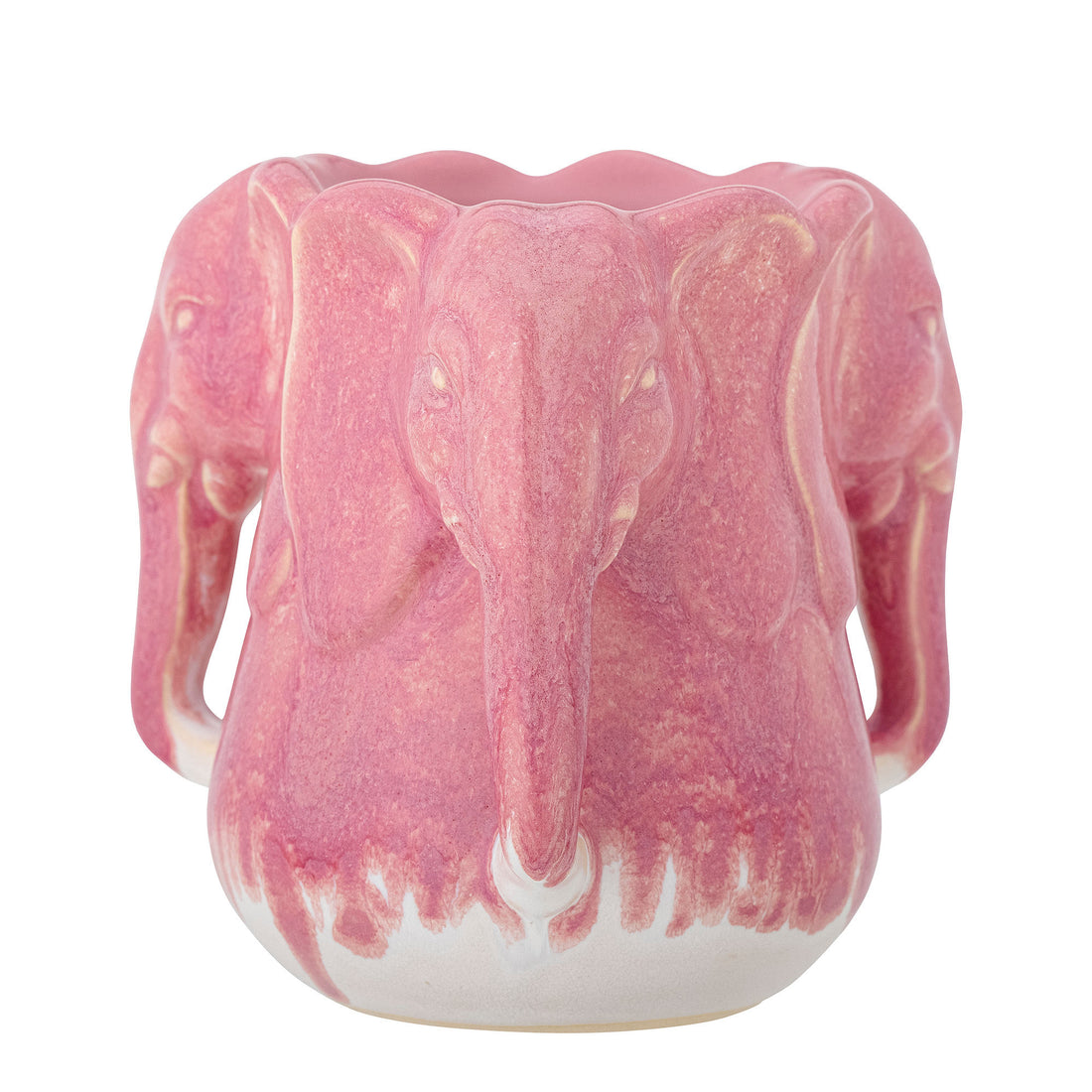 Bloomingville Pontus Vase, rosa, steingods