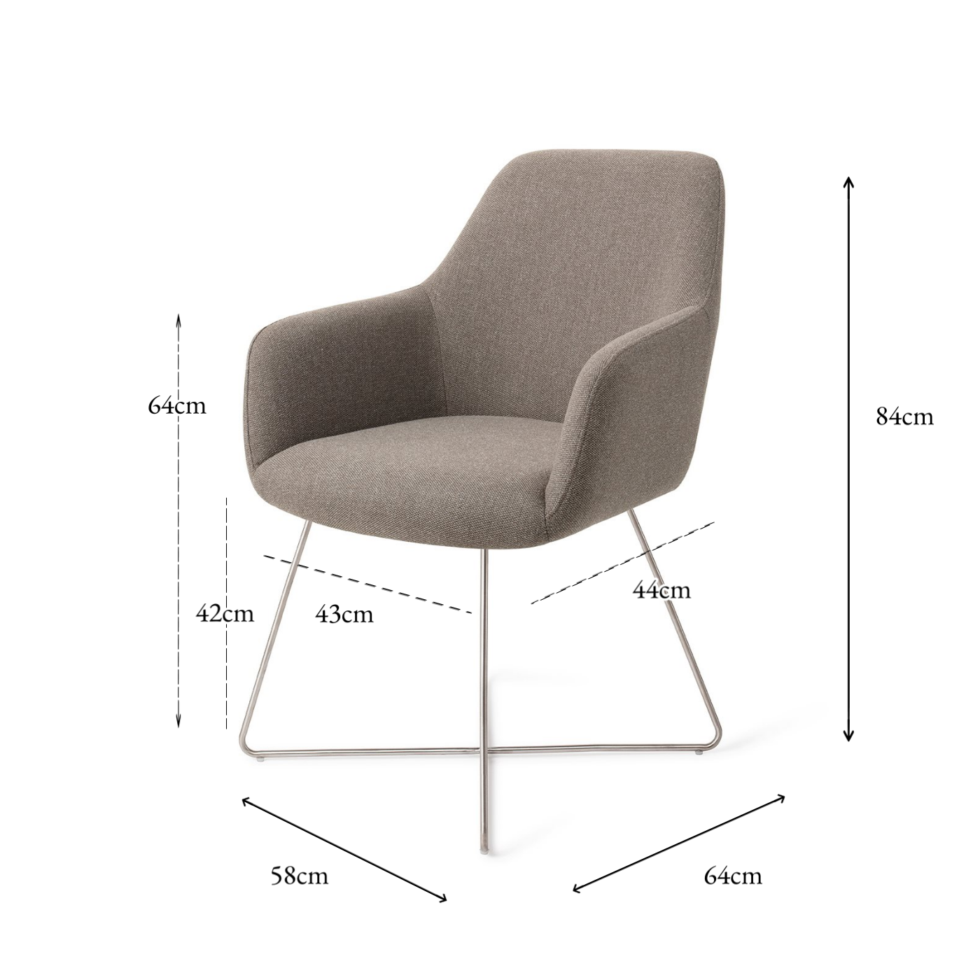 Hiroo Dining Chair Foggy Fusion