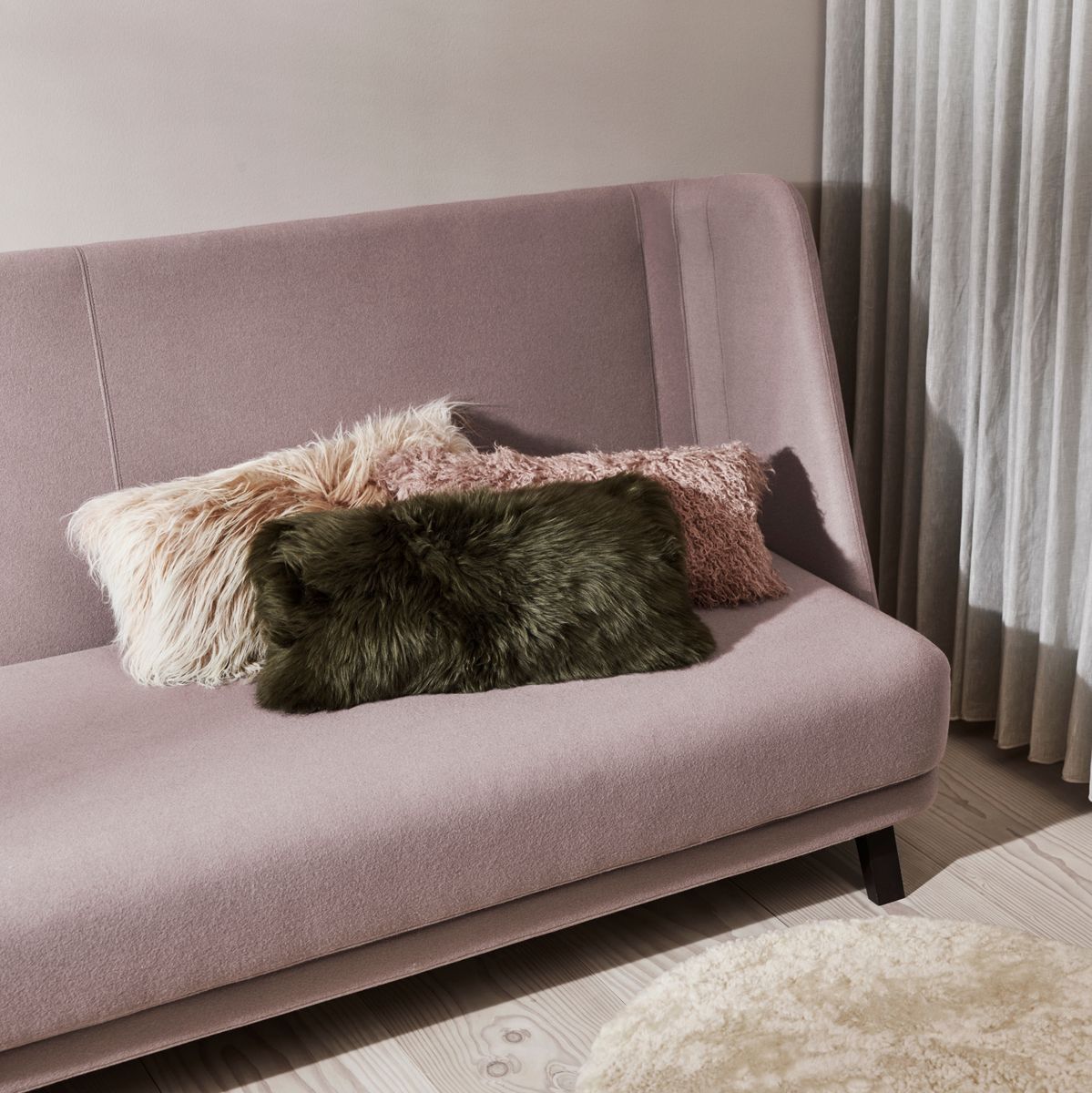 Lammeskinnspute | Langhåret | New Zealand | 28x56 cm