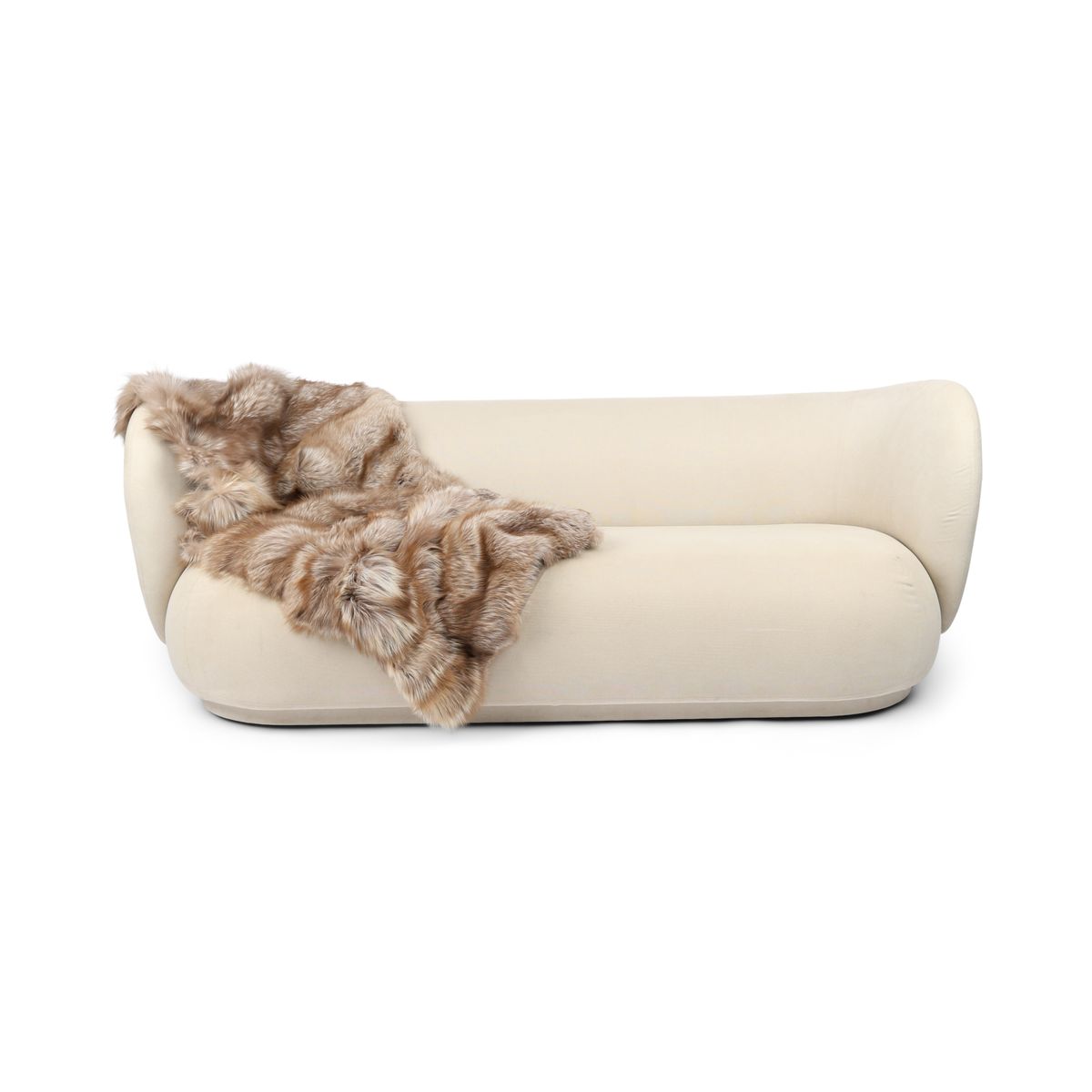 Premium teppe av rev | Baksiden av kashmir | Pastell | 160x70 cm