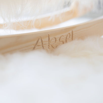 Manray Povl Kjer Design | Langhåret lammeskinn | Stor L85xB25xH60 cm