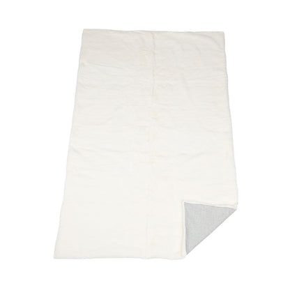 Mink pledd | Baksiden av kashmir | Perle | 122x180 cm