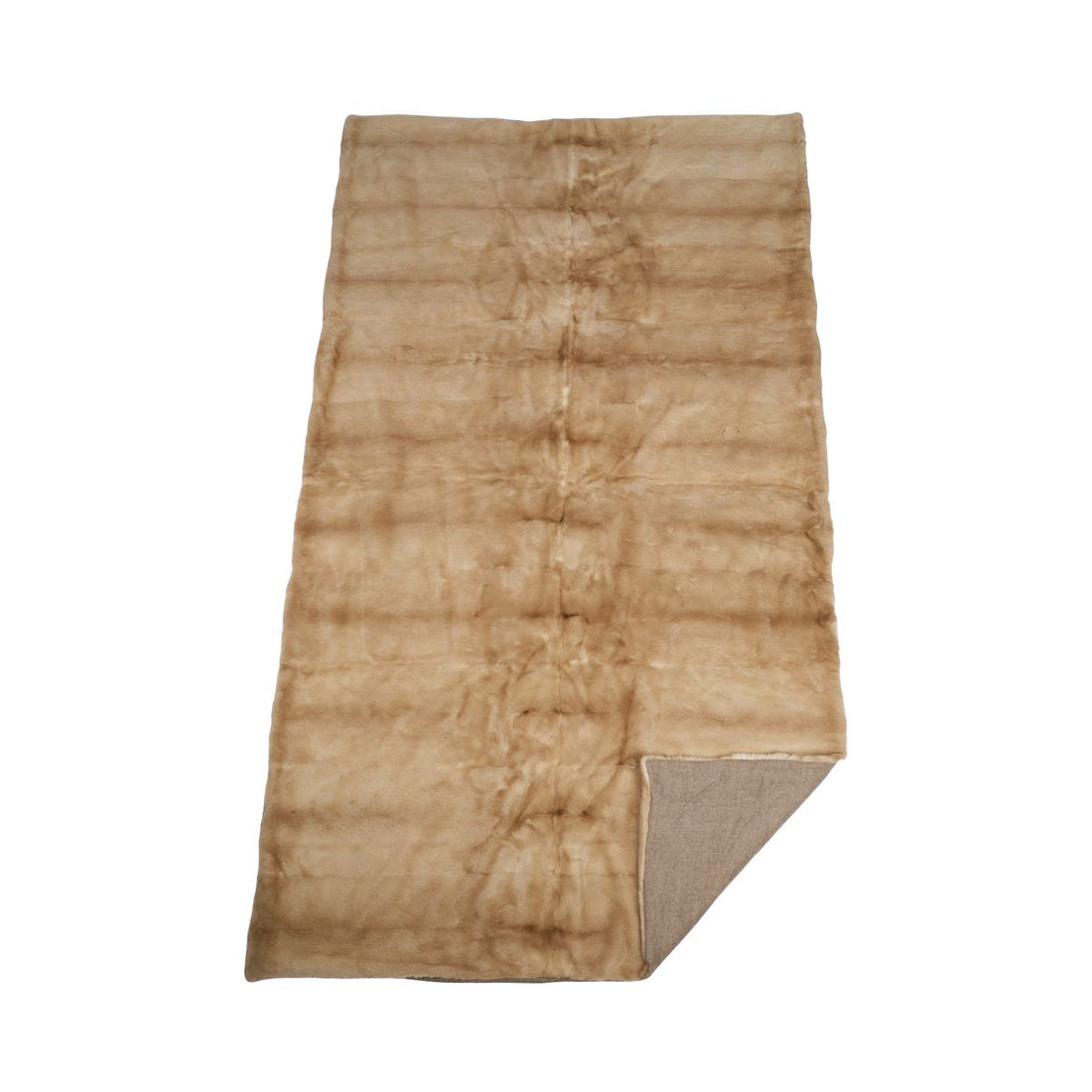 Mink pledd | Baksiden av kashmir | Palomino | 130x220 cm