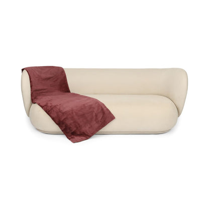 Mink pledd | Baksiden av kashmir | Gammel Rose | 62x158 cm