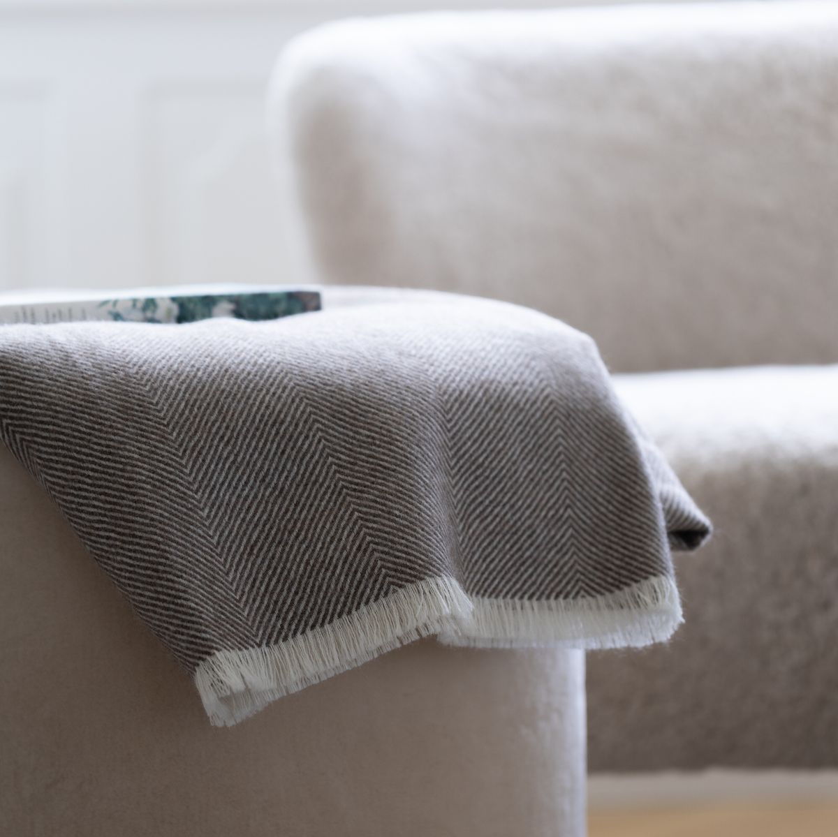 Sidsley ullpledd | 100 % baby alpakka ull