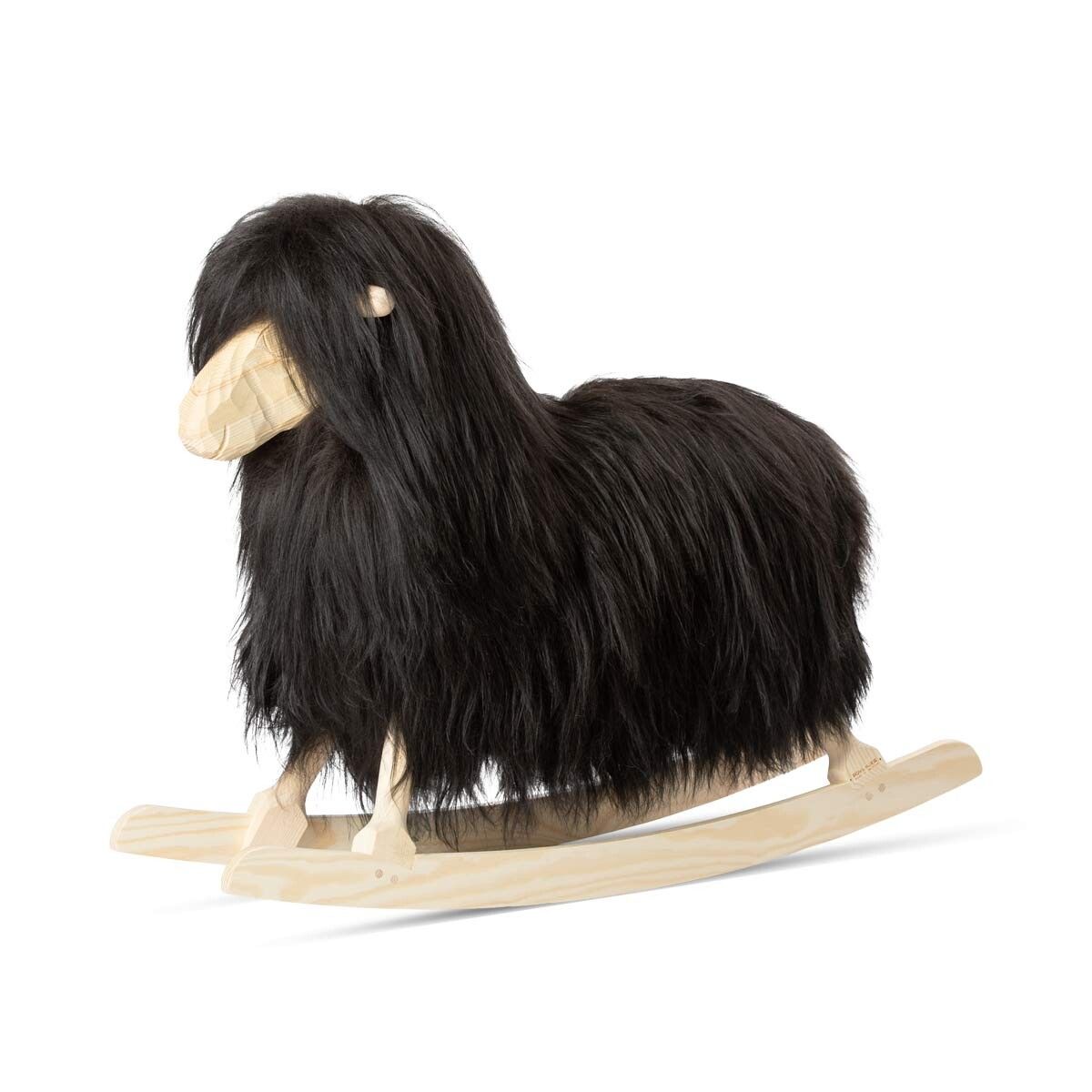 Manray Povl Kjer Design | Langhåret lammeskinn | Stor L85xB25xH60 cm