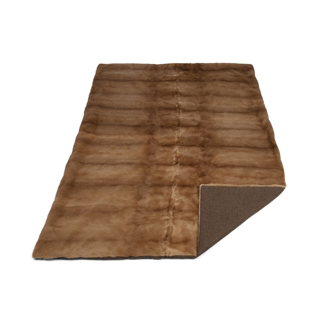 Mink pledd | Baksiden av kashmir | Redglow | 200x125 cm