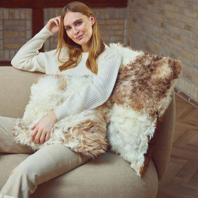 Lammeskinnspute | Toscana | Dobbeltsidig