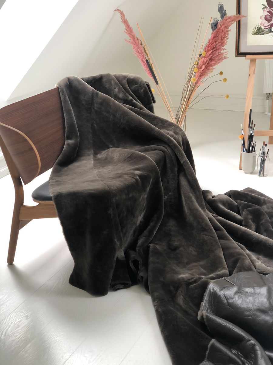 LAMBSKIN | Dobbelt ansikt | 180x120 cm