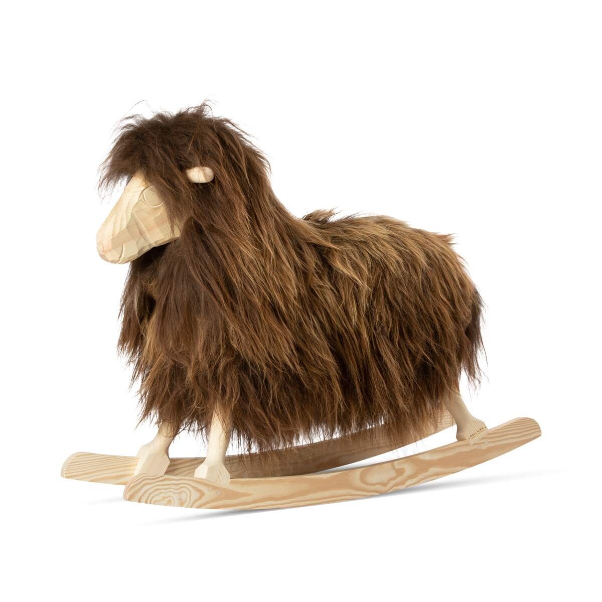 Manray Povl Kjer Design | Langhåret lammeskinn | Stor L85xB25xH60 cm