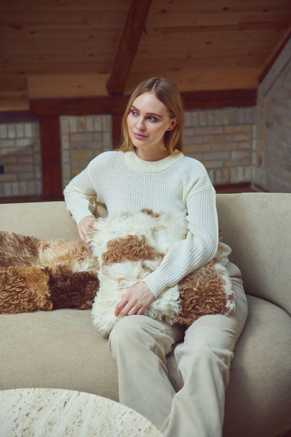 Lammeskinnspute | Toscana | Dobbeltsidig