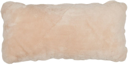 Lammeskinnspute | Mokkasin | Dobbeltsidig | 28x56 cm