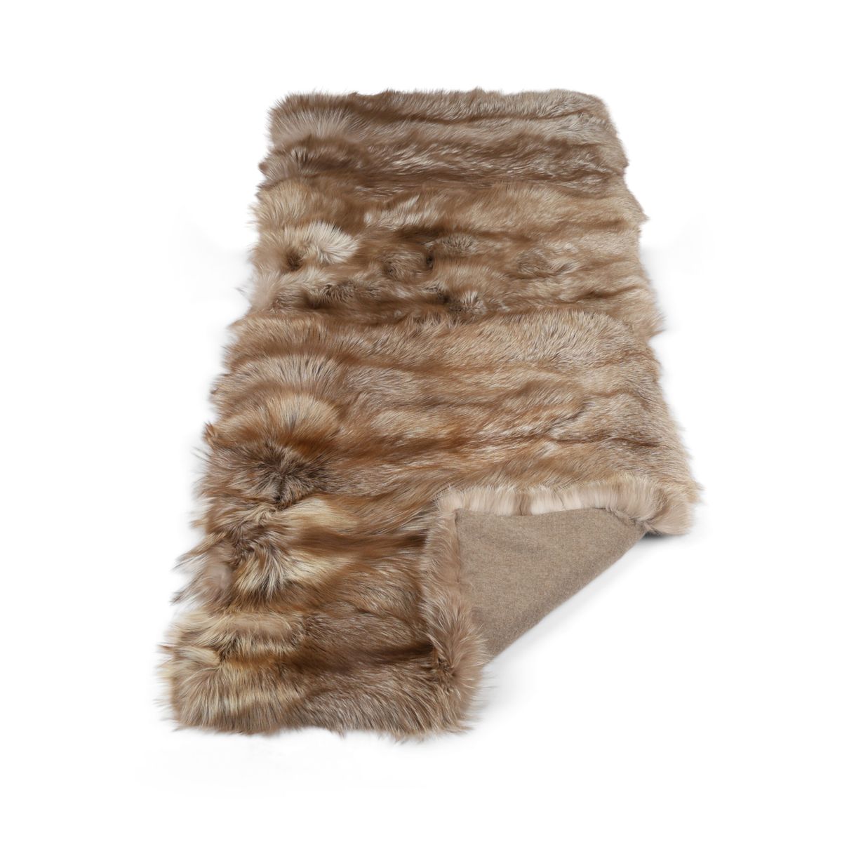 Premium teppe av rev | Baksiden av kashmir | Pastell | 160x70 cm