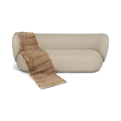 Mink pledd | Baksiden av kashmir | Palomino | 50x204 cm