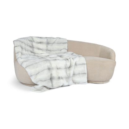 Mink pledd | Cashmere bakside | Safirkors | 55x220 cm