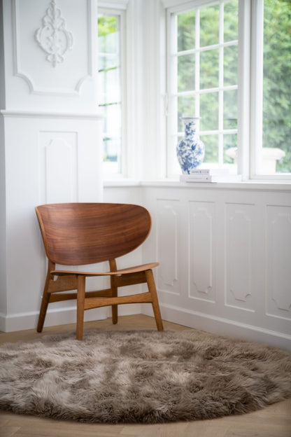 Designerteppe | Langhåret | New Zealand | Ø140 cm