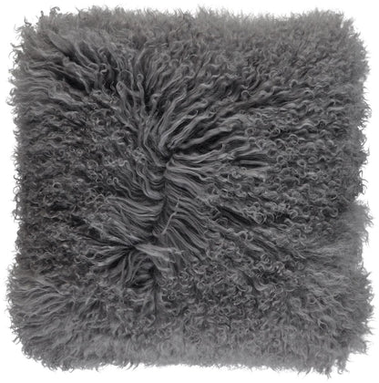 Lammeskinnspute | Krøllete | Tibet | 40x40 cm