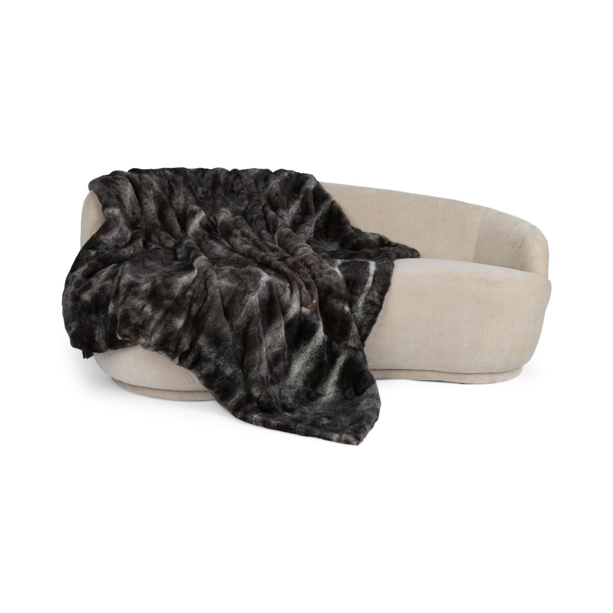 Mink pledd | Baksiden av kashmir | Stjernestøv | 150x180 cm