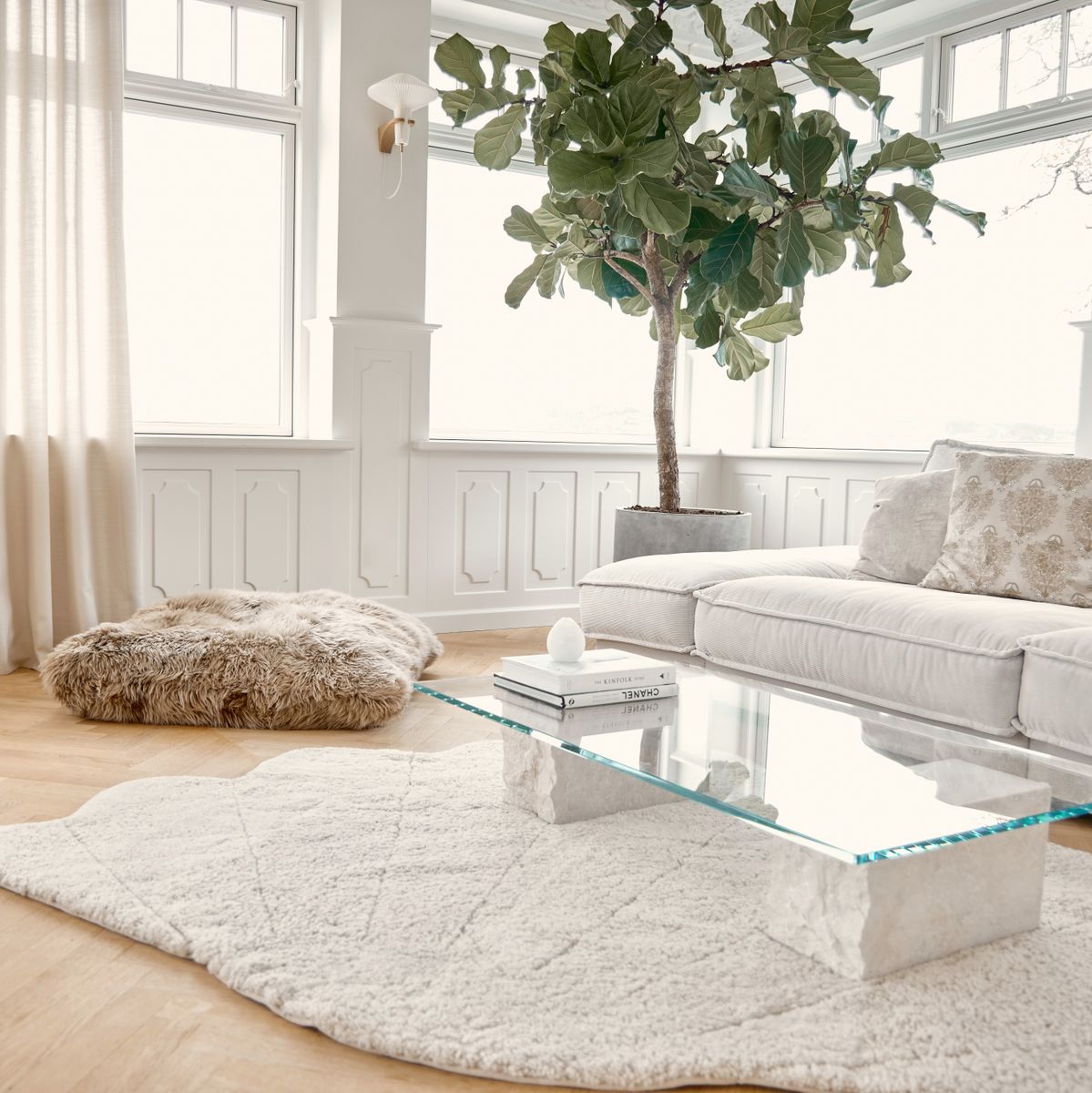 Shell Designer Teppe | Korthåret | New Zealand | 210x150 cm