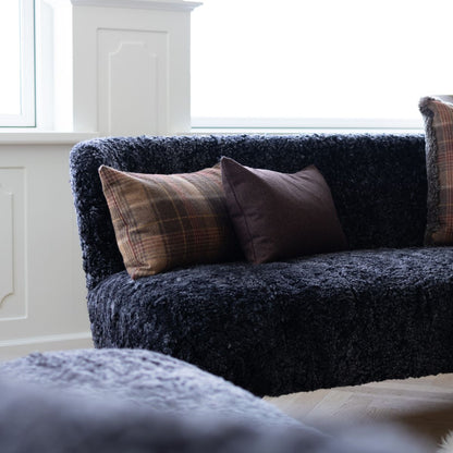 Sjekket samling | Ullpute | Dobbeltsidig | 34x52 cm