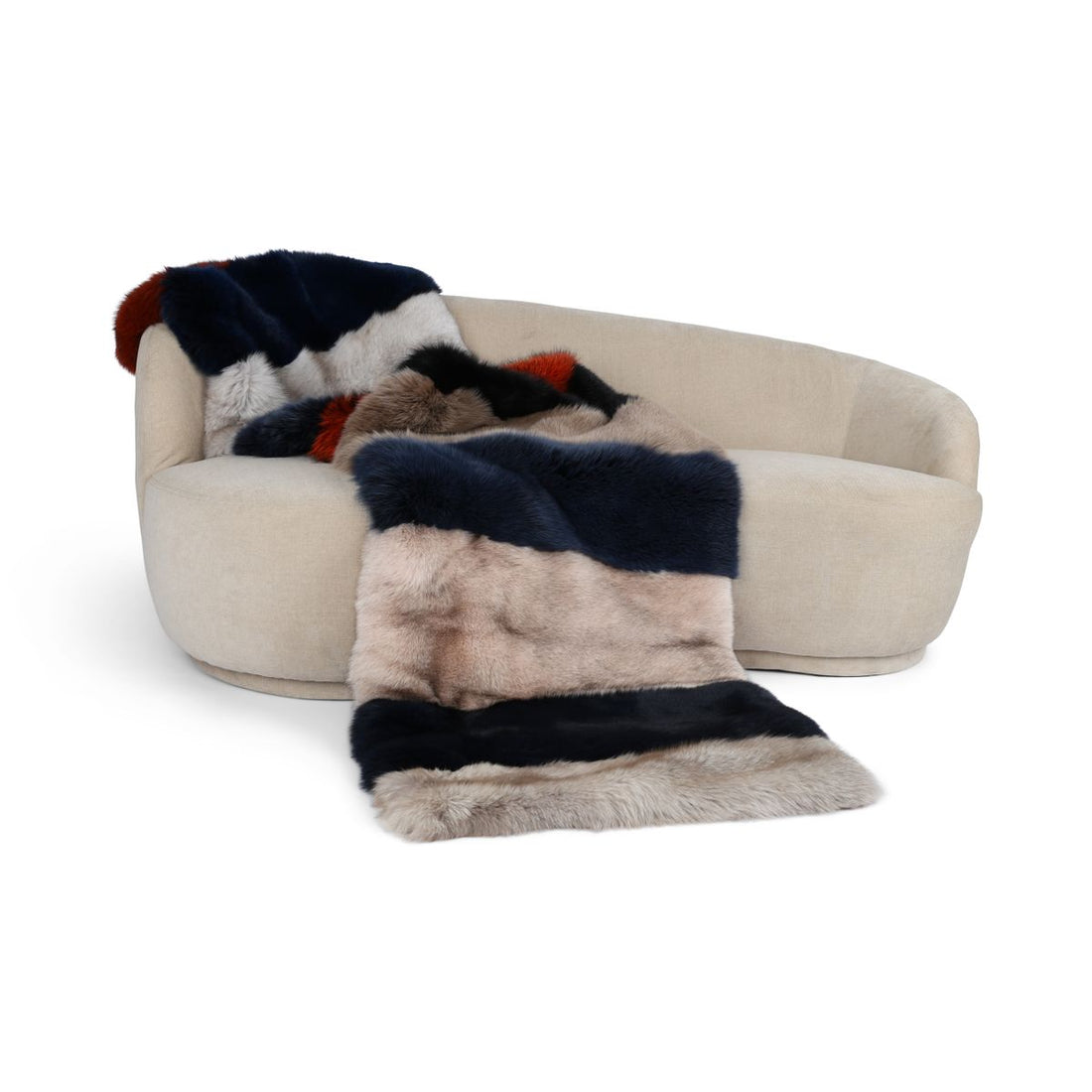 Premium revepledd | Cashmere bakside | Flerfarget | 70x260 cm