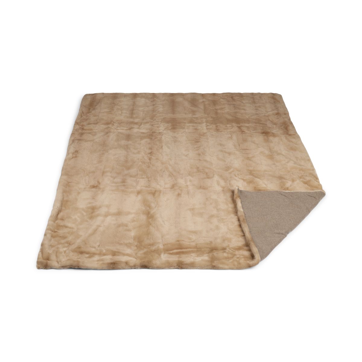 Mink pledd | Baksiden av kashmir | Palomino | 165x200 cm