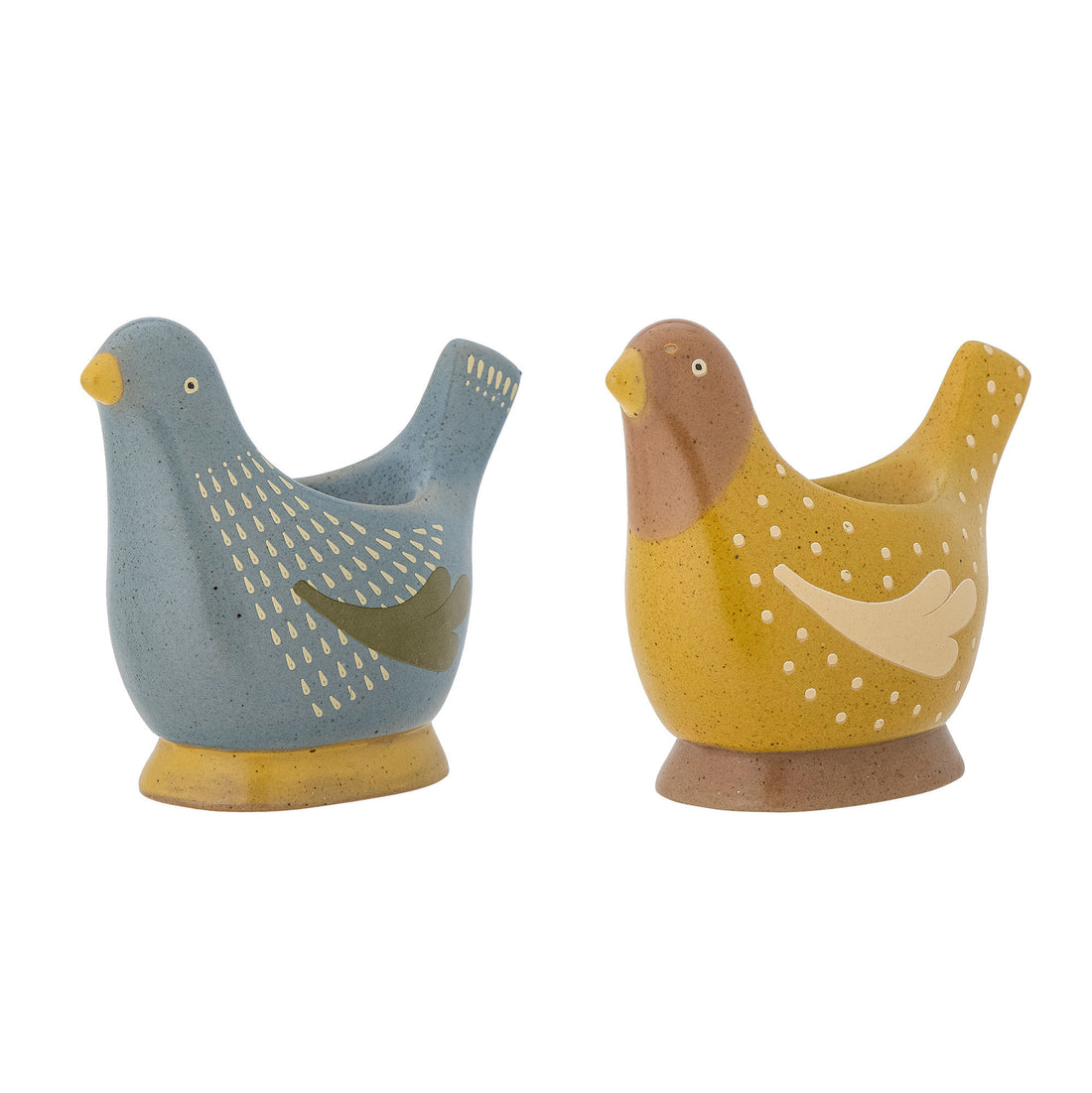 Bloomingville Birdy Egg Beaker, blått, steingods