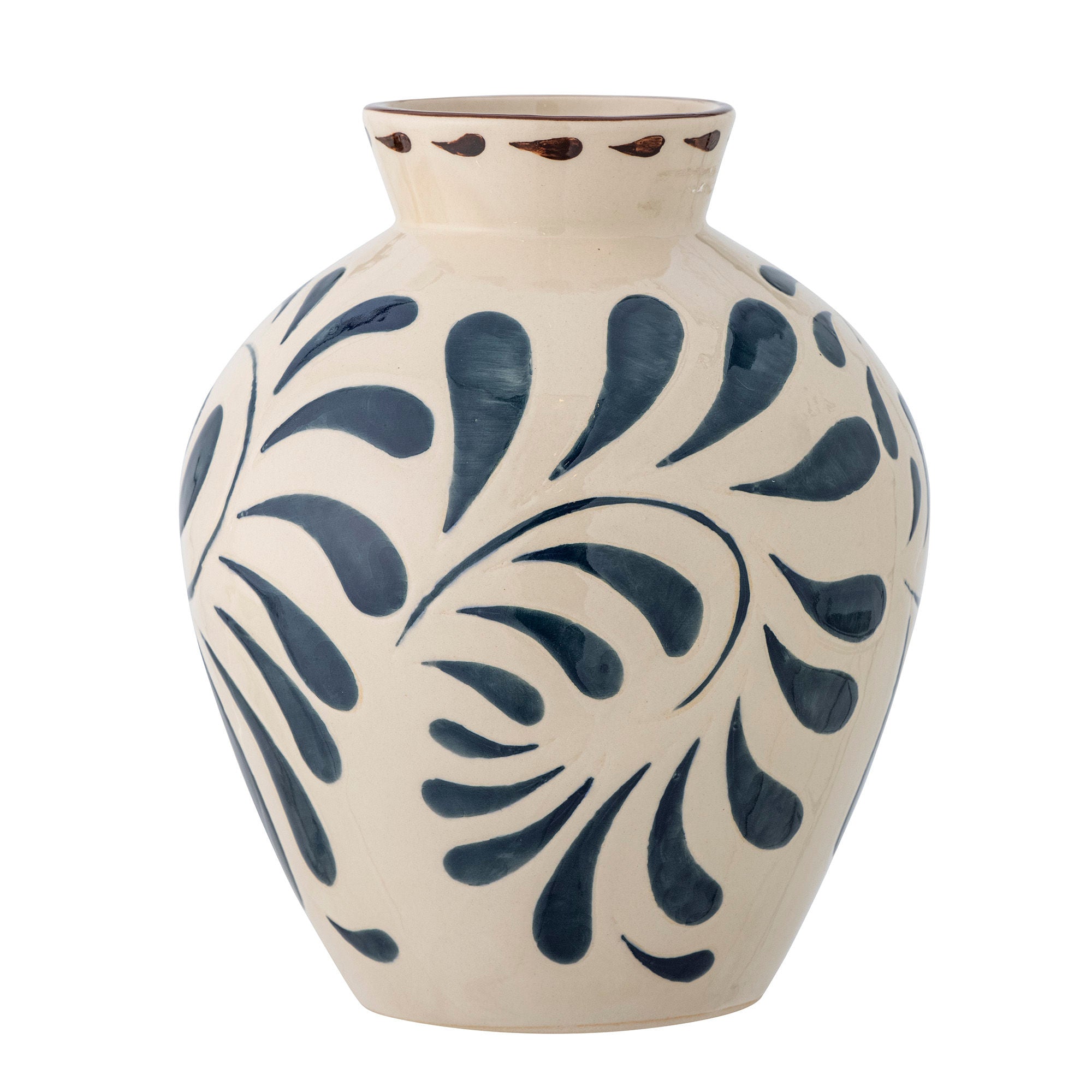 Bloomingville Heikki Vase, blå, steingods