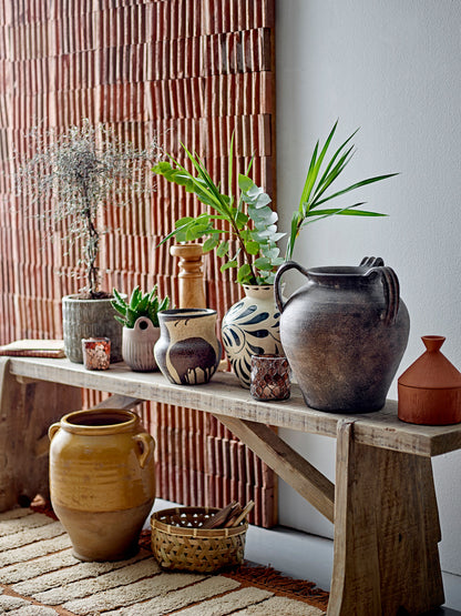 Bloomingville Heikki Vase, blå, steingods