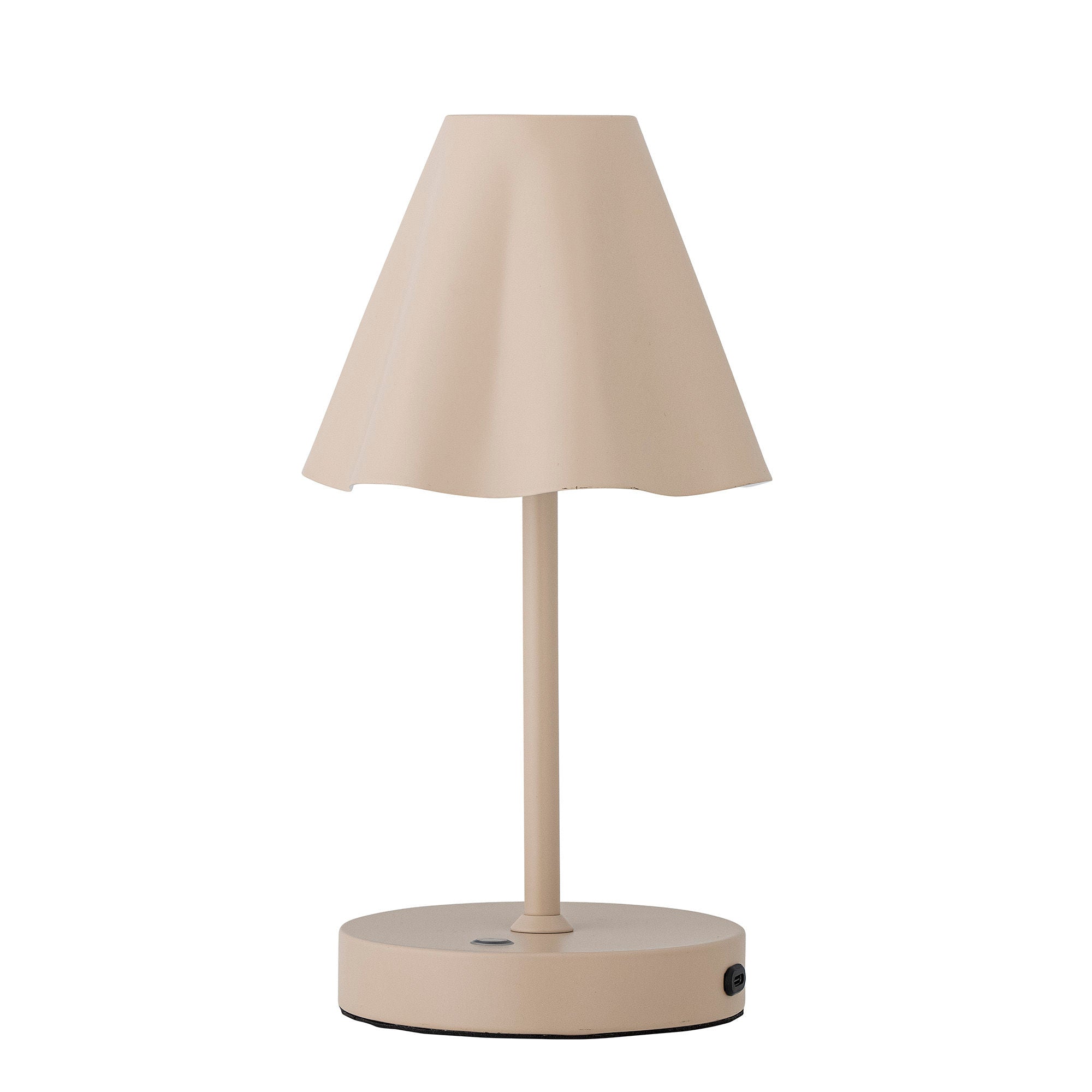 Bloomingville Lianna bærbar lampe, oppladbar, natur, metall