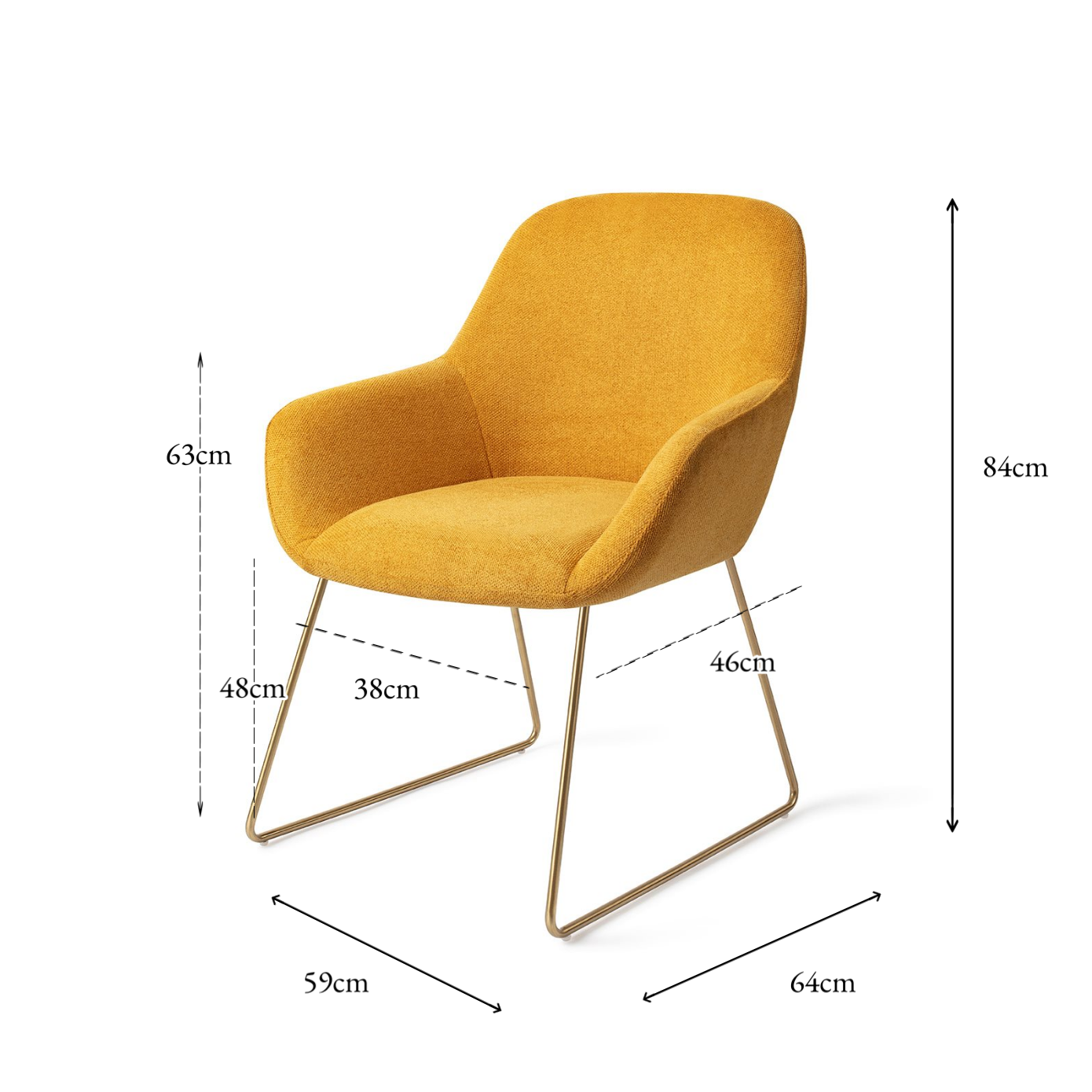 Kushi Dining Chair Sweet Corn