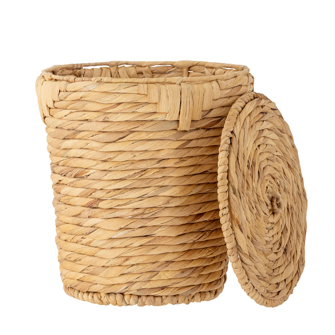 Peri Basket m/lokk, natur, vannhyacint