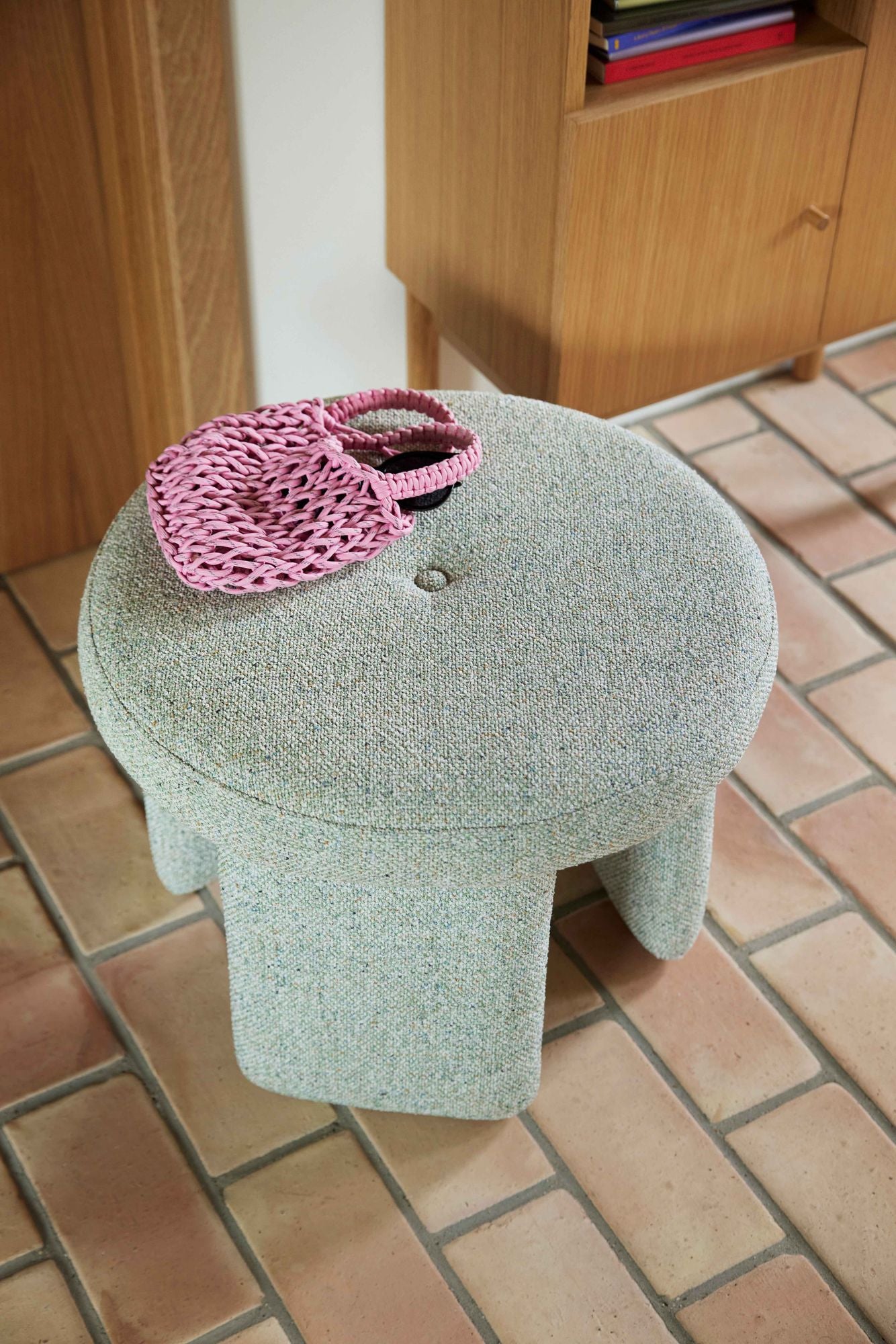 Hübsch Rocco puff Lysegrønn