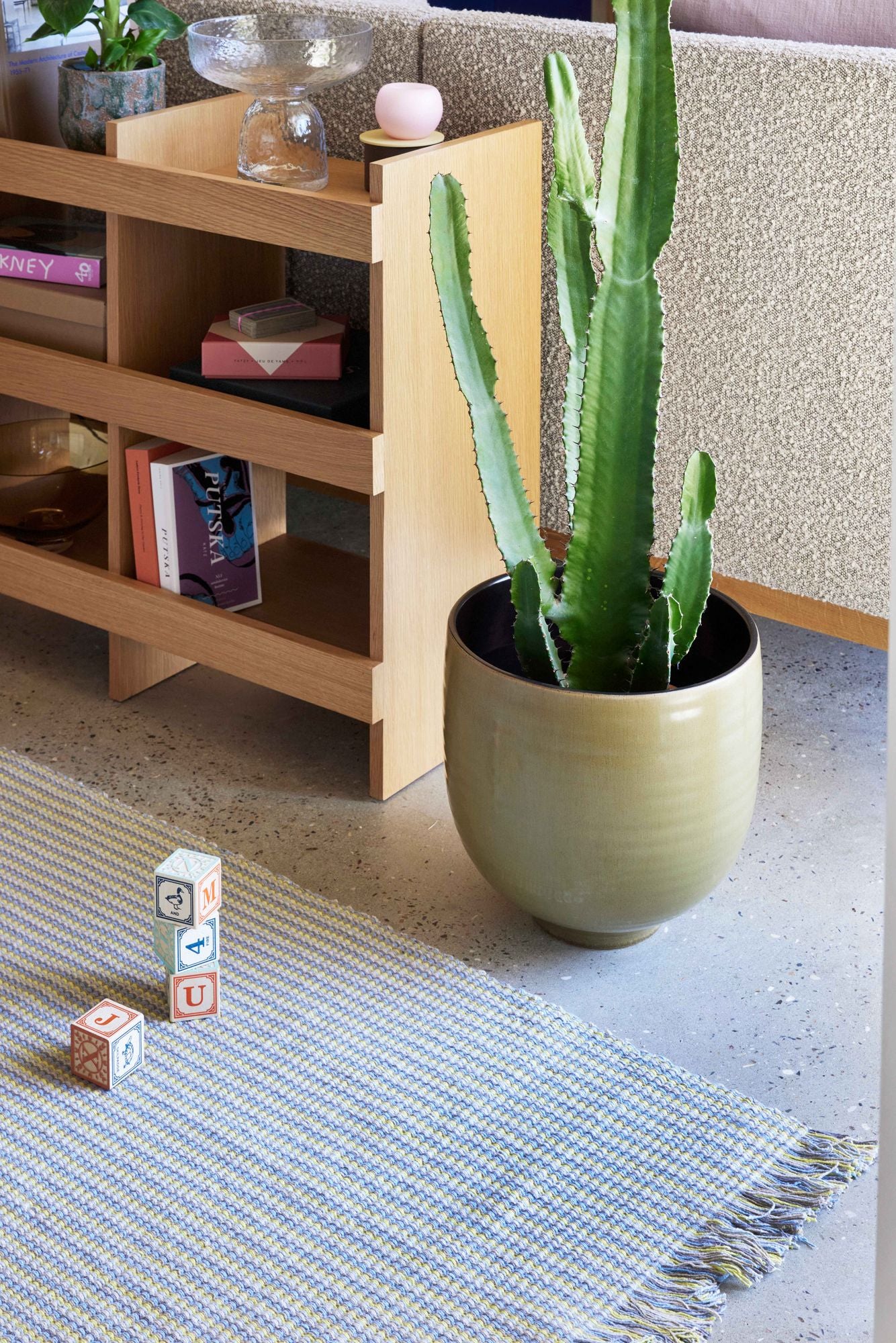 Hübsch Yuka Potte Green (sett med 2)