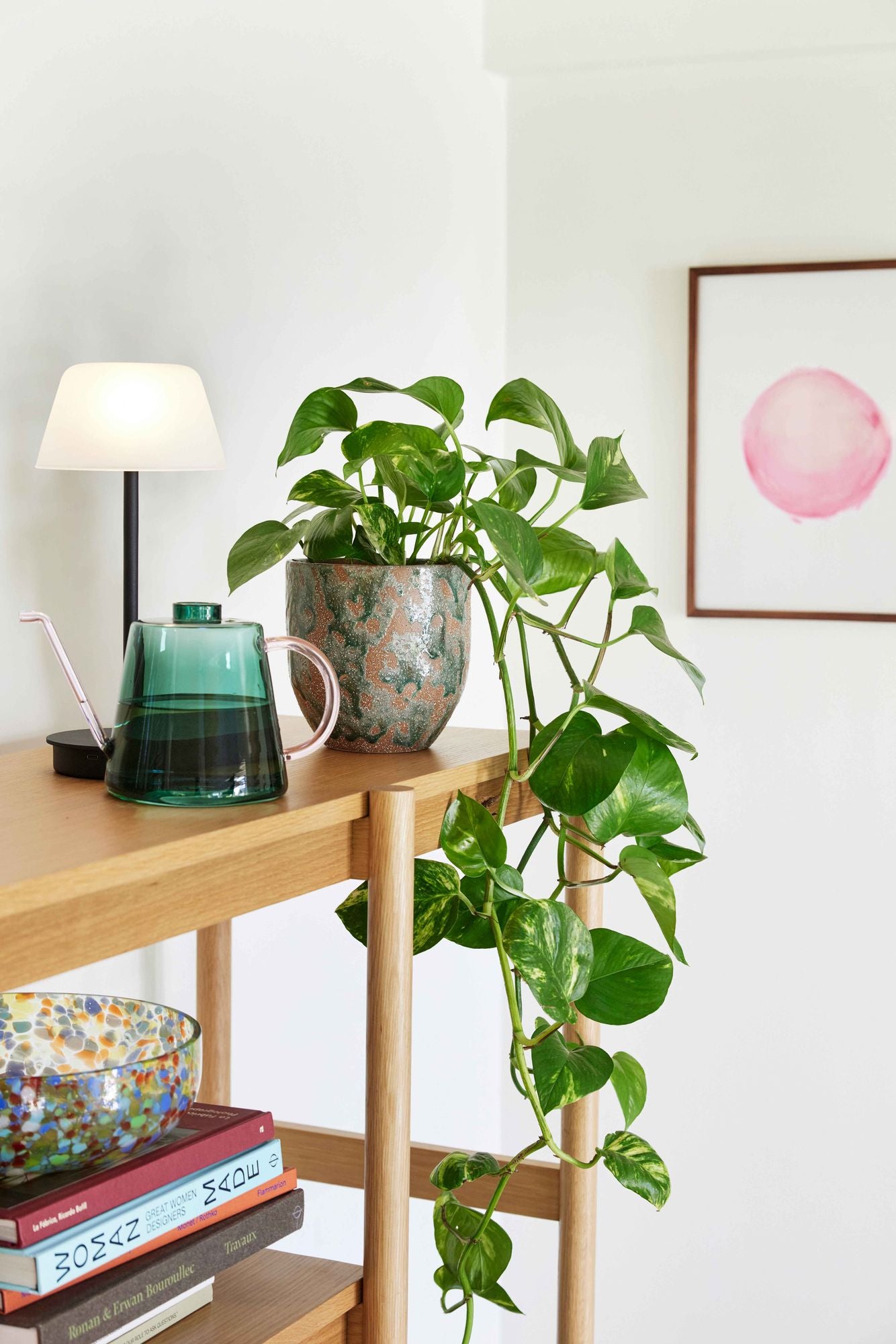 Hübsch Normu Potte Brown/Green (sett med 2)