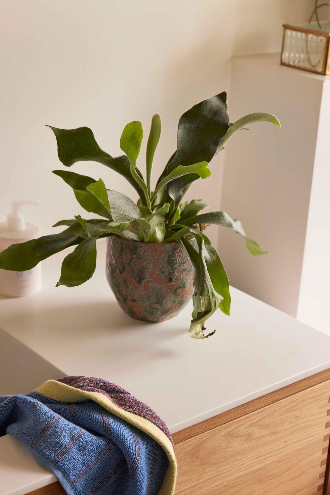 Hübsch Normu Potte Brown/Green (sett med 2)